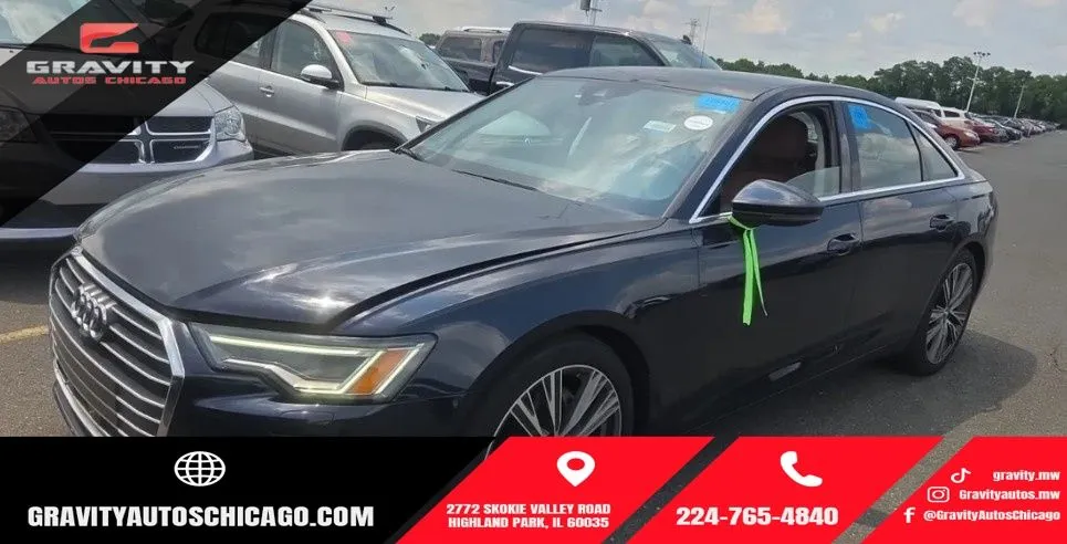 Blue 2020 Audi A6 2.0T Premium Plus for sale in Highland Park, IL