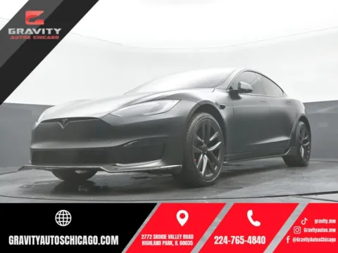 Black 2021 Tesla Model S Plaid for sale in Highland Park, IL