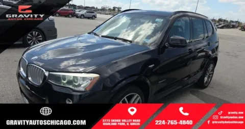 Black 2016 BMW X3 xDrive35i for sale in Highland Park, IL