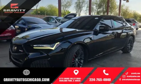 Black 2023 Acura TLX Type S PMC Edition for sale in Highland Park, IL