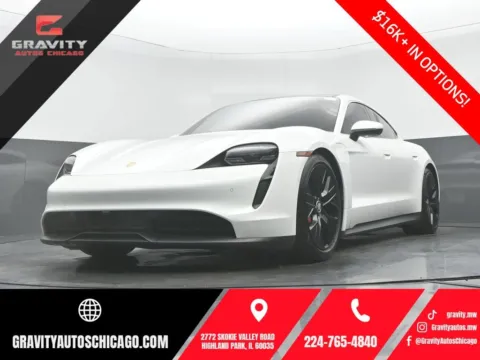 White 2021 Porsche Taycan 4S for sale in Highland Park, IL