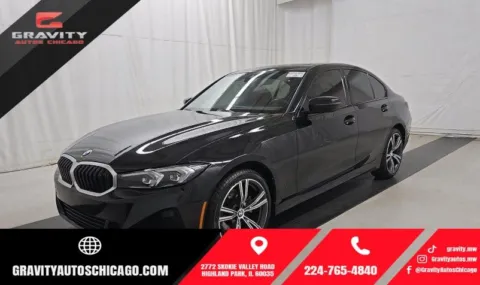 Black 2023 BMW 3 Series 330i xDrive for sale in Highland Park, IL