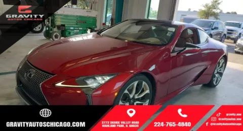 Red 2018 Lexus LC 500 for sale in Highland Park, IL