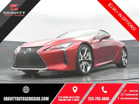 Red 2018 Lexus LC 500 for sale in Highland Park, IL
