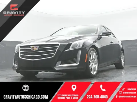 Black 2016 Cadillac CTS 2.0L Turbo Luxury for sale in Highland Park, IL