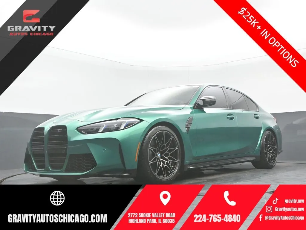 Green 2025 BMW M3 Competition for sale in Highland Park, IL