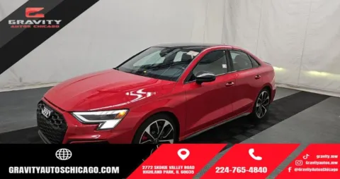 Red 2023 Audi S3 2.0T Prestige for sale in Highland Park, IL