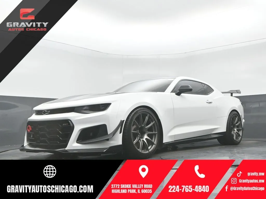 White 2019 Chevrolet Camaro ZL1 for sale in Highland Park, IL