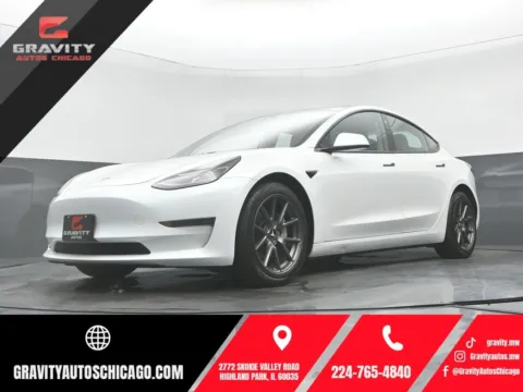 White 2021 Tesla Model 3 Long Range for sale in Highland Park, IL