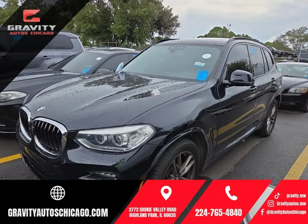 Black 2021 BMW X3 xDrive30i for sale in Highland Park, IL