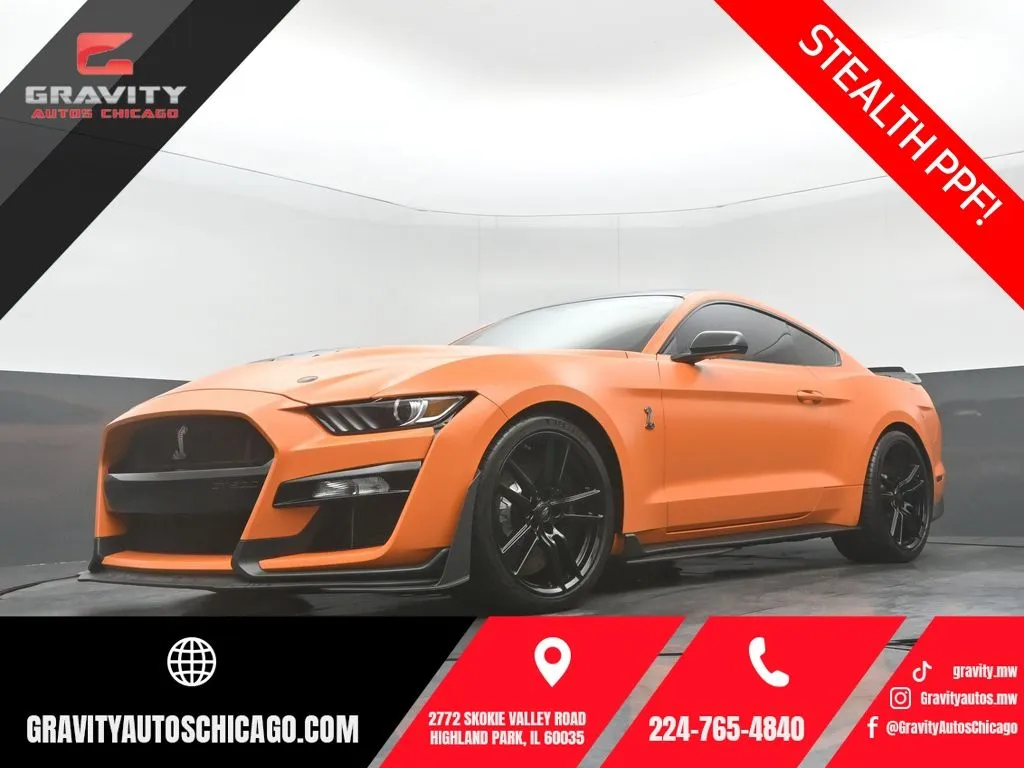 Orange 2020 Ford Mustang Shelby GT500 for sale in Highland Park, IL