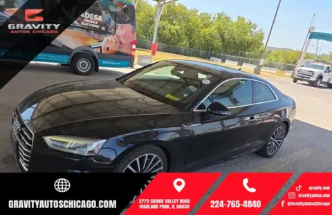 Black 2018 Audi A5 2.0T Premium Plus for sale in Highland Park, IL