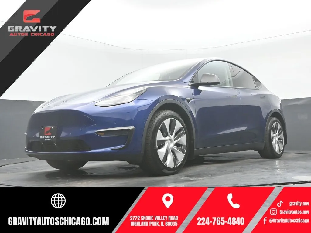 Blue 2020 Tesla Model Y Long Range for sale in Highland Park, IL