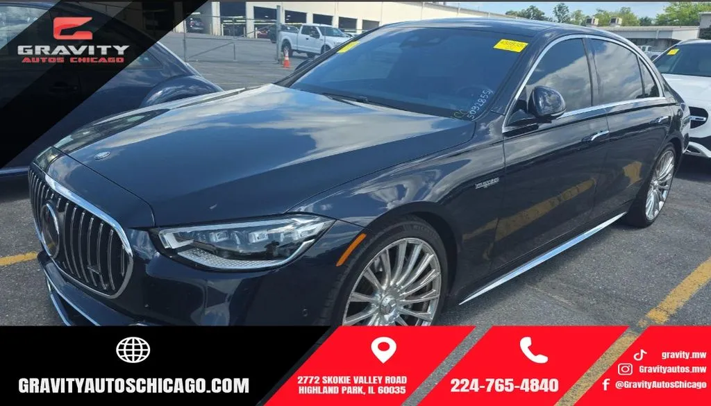 Blue 2024 Mercedes-Benz S-Class S 63 E AMG for sale in Highland Park, IL