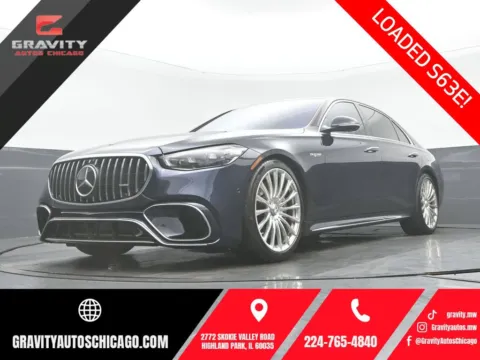 Blue 2024 Mercedes-Benz S-Class S 63 E AMG for sale in Highland Park, IL