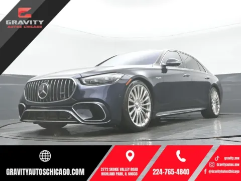 Blue 2024 Mercedes-Benz S-Class S 63 E AMG for sale in Highland Park, IL