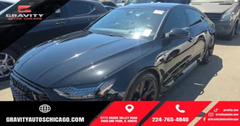 Black 2023 Audi RS 7 4.0T for sale in Highland Park, IL