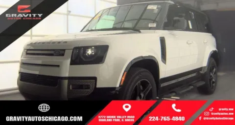 White 2023 Land Rover Defender 110 X-Dynamic SE for sale in Highland Park, IL