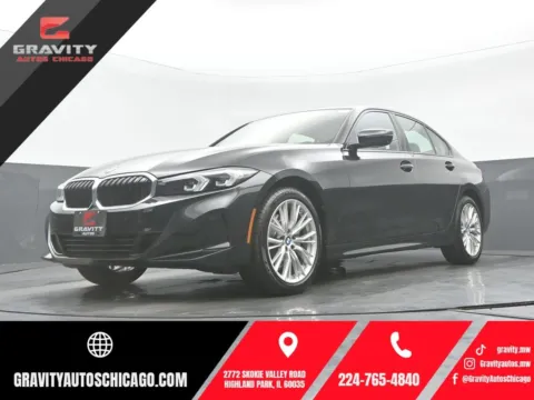 Black 2023 BMW 3 Series 330i xDrive for sale in Highland Park, IL