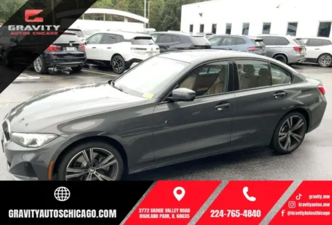 Gray 2023 BMW 3 Series 330i xDrive for sale in Highland Park, IL