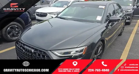 Black 2022 Audi A8 L 55 for sale in Highland Park, IL