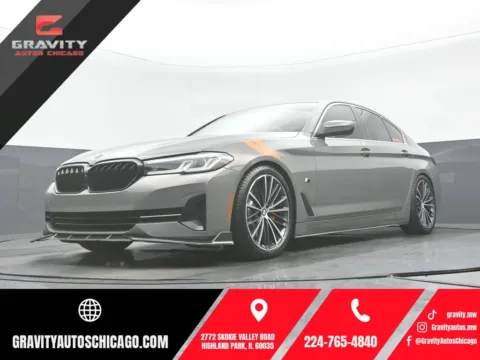 Gray 2021 BMW 5 Series 530i for sale in Highland Park, IL