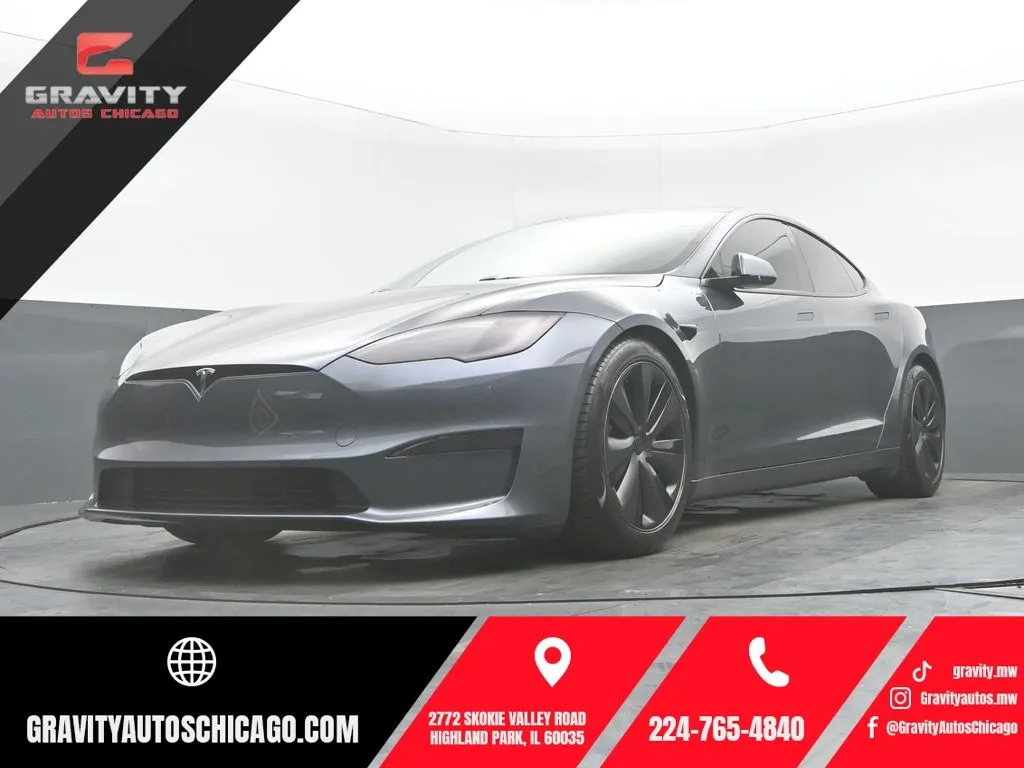 Gray 2023 Tesla Model S Plaid for sale in Highland Park, IL