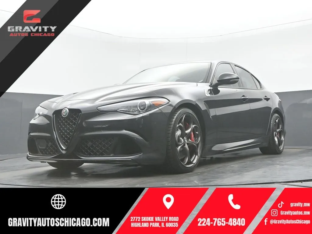 Black 2022 Alfa Romeo Giulia Quadrifoglio for sale in Highland Park, IL