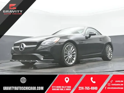 Black 2017 Mercedes-Benz SLC 300 for sale in Highland Park, IL
