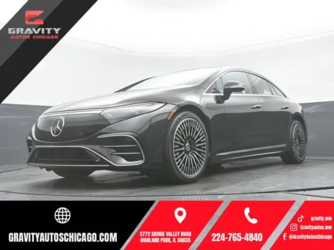 Black 2022 Mercedes-Benz EQS 580 for sale in Highland Park, IL