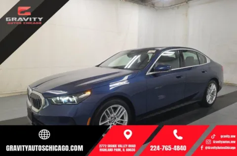 Blue 2024 BMW 5 Series 530i xDrive for sale in Highland Park, IL