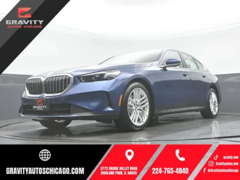 Blue 2024 BMW 5 Series 530i xDrive for sale in Highland Park, IL