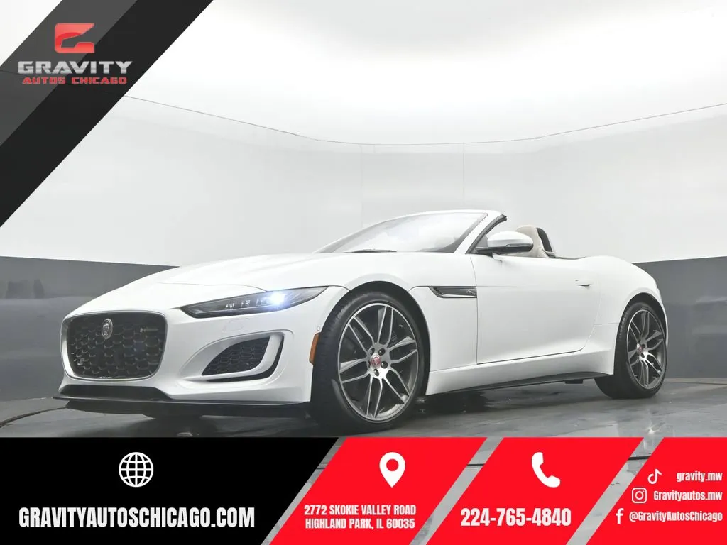 White 2023 Jaguar F-TYPE P450 for sale in Highland Park, IL
