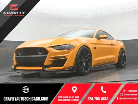 Orange 2018 Ford Mustang GT Premium for sale in Highland Park, IL