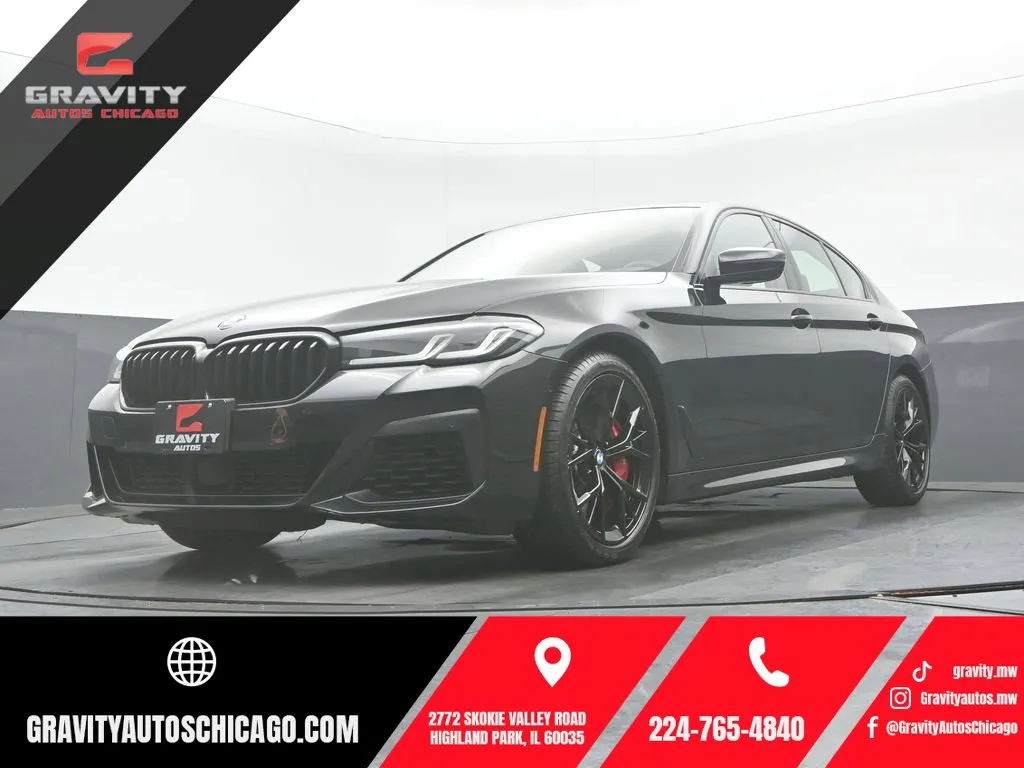 Black 2023 BMW 5 Series 540i xDrive for sale in Highland Park, IL