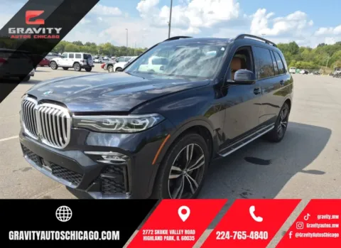 Black 2021 BMW X7 xDrive40i for sale in Highland Park, IL