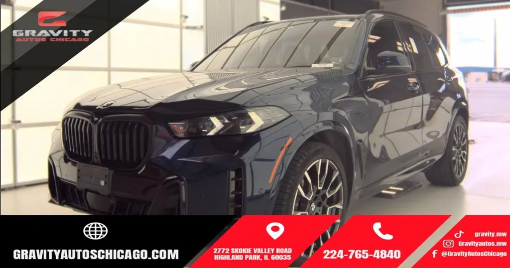 Blue 2024 BMW X5 xDrive40i for sale in Highland Park, IL