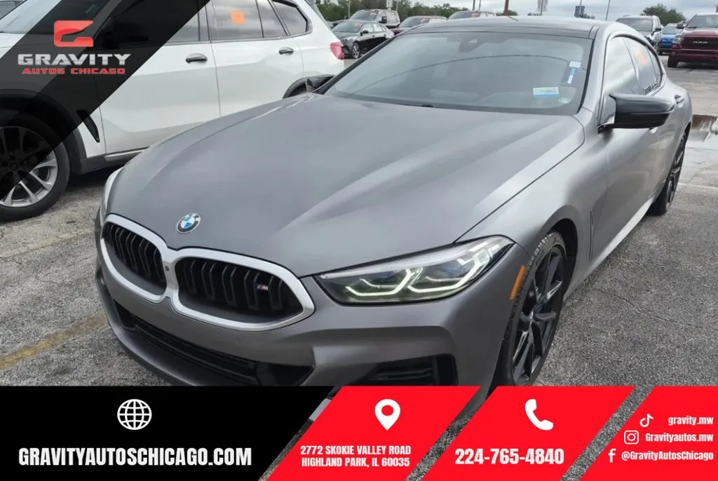Gray 2023 BMW 8 Series M850i xDrive Gran Coupe for sale in Highland Park, IL