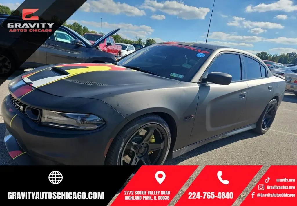 Black 2019 Dodge Charger R/T Scat Pack for sale in Highland Park, IL
