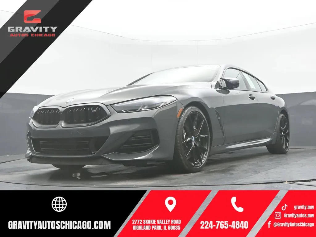 Gray 2024 BMW 8 Series M850i xDrive Gran Coupe for sale in Highland Park, IL