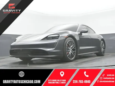 Gray 2021 Porsche Taycan 4S for sale in Highland Park, IL