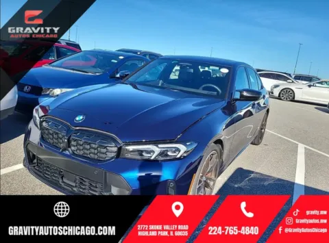 Blue 2023 BMW 3 Series M340i xDrive for sale in Highland Park, IL