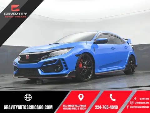Blue 2021 Honda Civic Type R Touring for sale in Highland Park, IL
