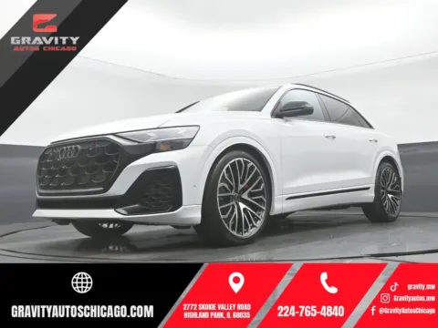 White 2024 Audi SQ8 4.0T Premium Plus for sale in Highland Park, IL