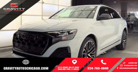 White 2024 Audi SQ8 4.0T Premium Plus for sale in Highland Park, IL