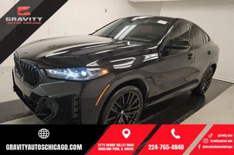 Black 2024 BMW X6 xDrive40i for sale in Highland Park, IL