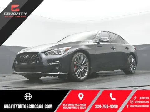 Black 2023 INFINITI Q50 Red Sport 400 for sale in Highland Park, IL