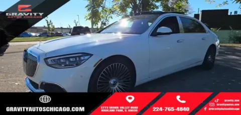 White 2024 Mercedes-Benz S-Class Maybach S 580 for sale in Highland Park, IL
