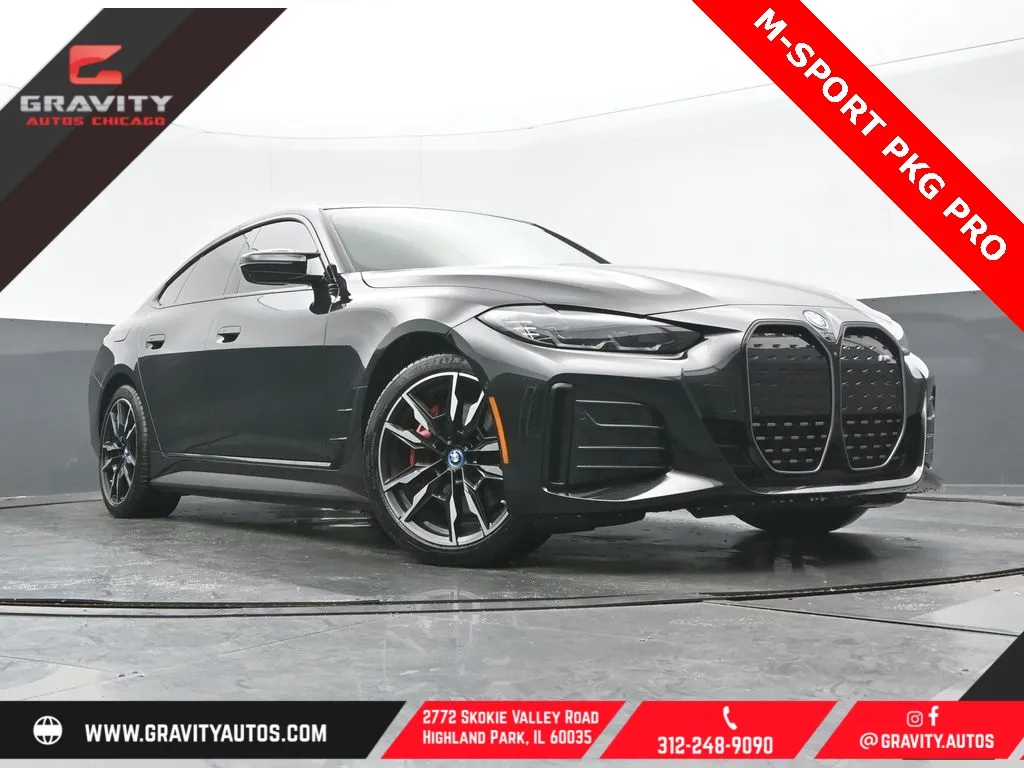 Black 2024 BMW i4 M50 for sale in Highland Park, IL