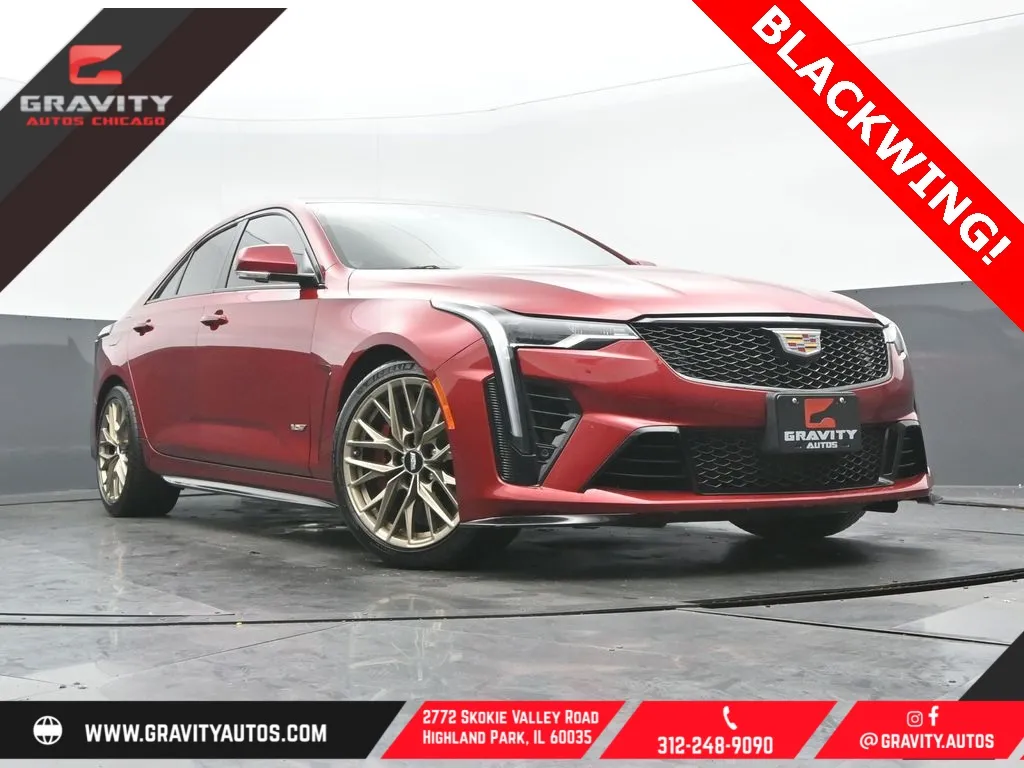 Red 2022 Cadillac CT4 V-Series for sale in Highland Park, IL